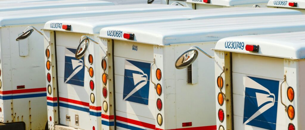 USPS vehicles